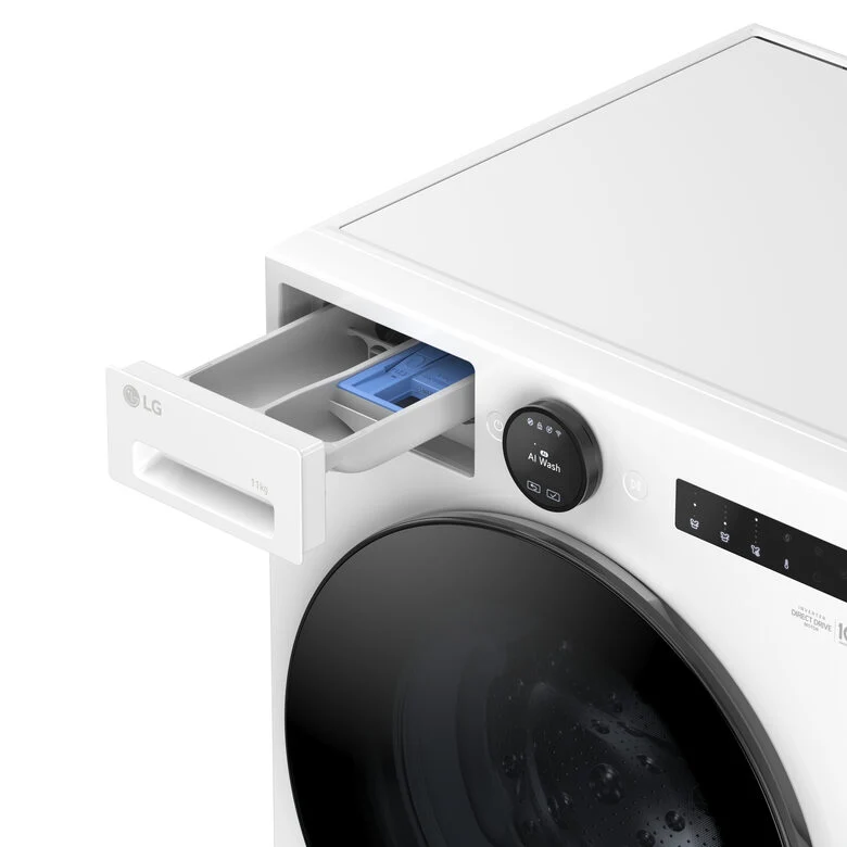 LG F4X7011TWB Serie X7 Lavatrice Smart A Libera Installazione 11 Kg, AI DD™, 1400 Giri, Display Easy Circle, Wi-fi, AI Wash, Turbowash, Classe A-40%, Bianco