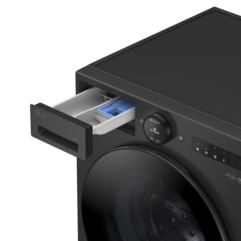 LG F4X7013TBB Serie X7 Lavatrice Smart A Libera Installazione 13 Kg, AI DD™, 1400 Giri, Display Easy Circle, Wi-Fi, AI Wash, Turbowash, Classe A-40%, Nero