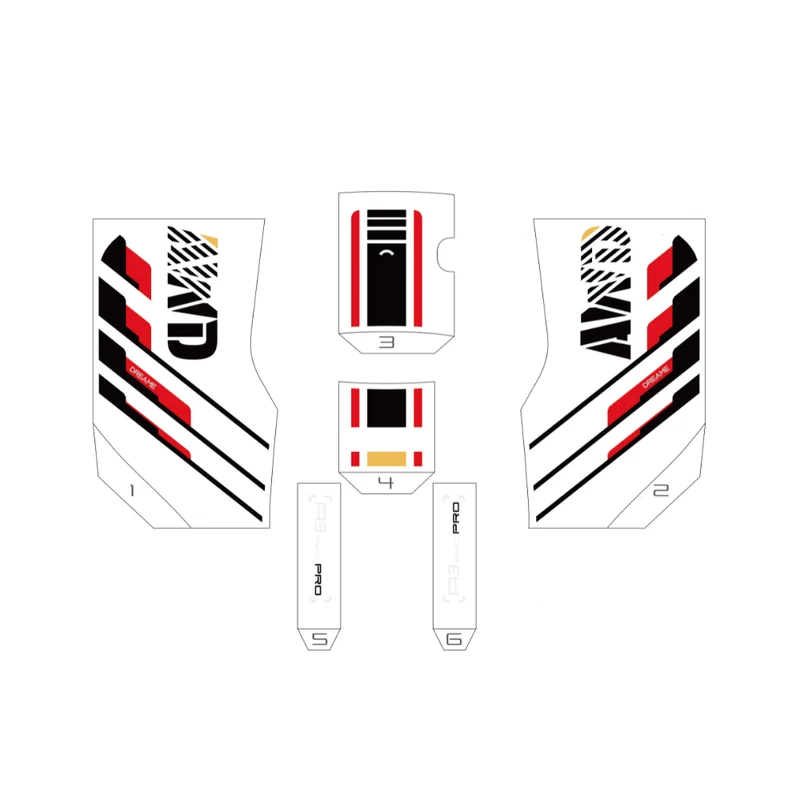 Set di adesivi decorativi Dreame per la Serie A3 AWD Pro (1 set)