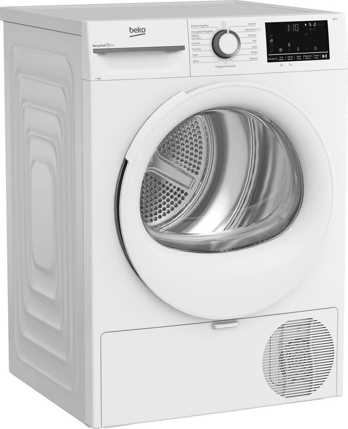 Beko BMT481WI: Asciugatrice 8kg, Classe C, motore inverter