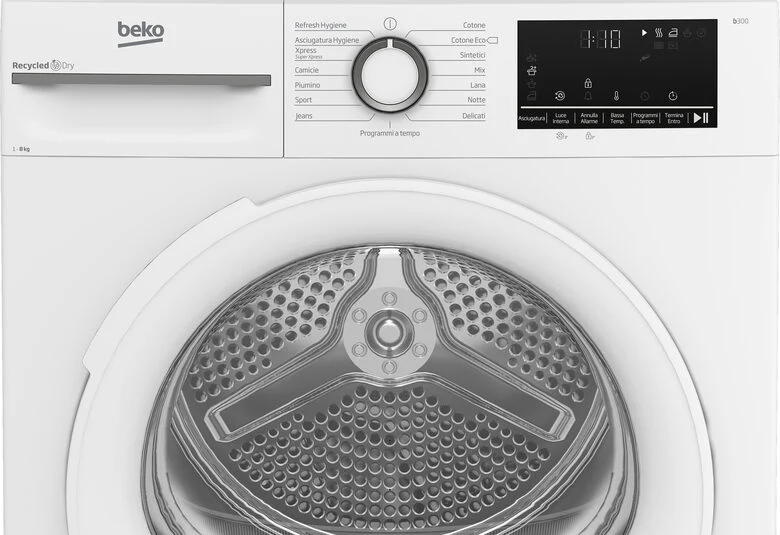 Beko BMT481WI: Asciugatrice 8kg, Classe C, motore inverter