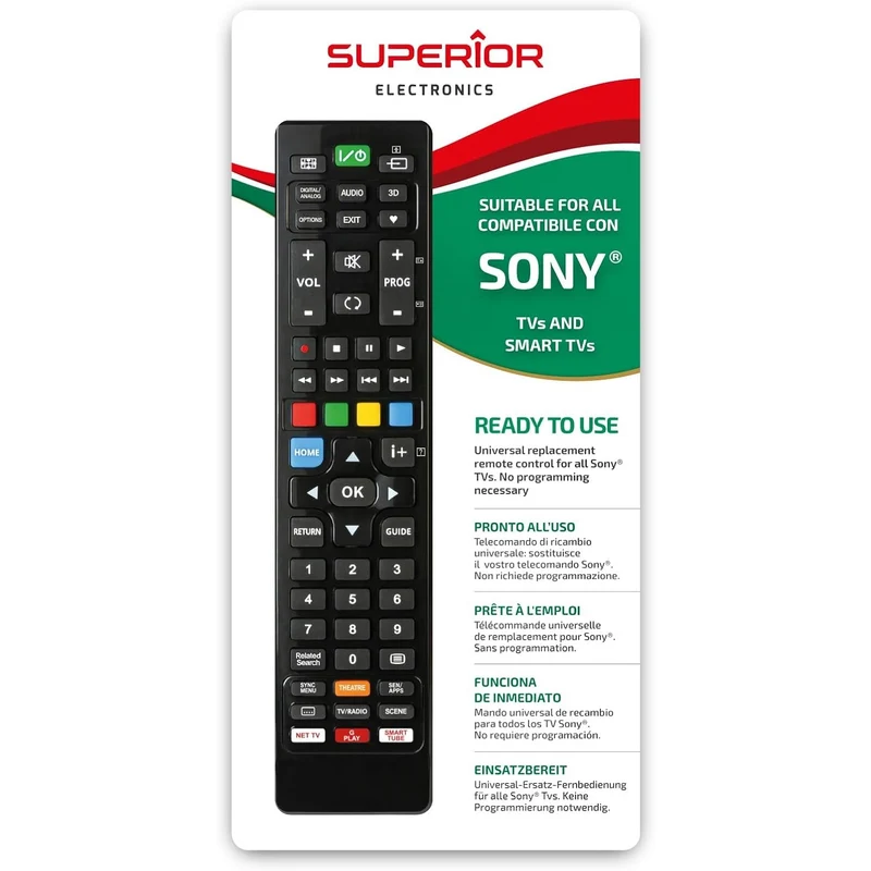 Telecomando Tv Universale Sony Smart Tv 3d Superior Compatibile Per Tv Sony Pc
