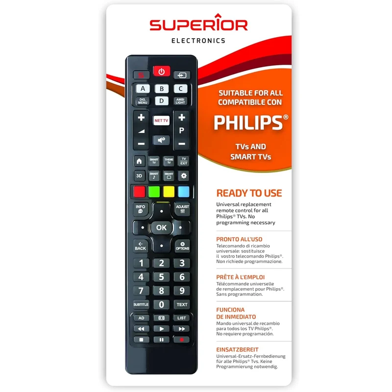 Telecomando Tv Universale Smart Tv Philips 3d Superior Compatibile Per Philips