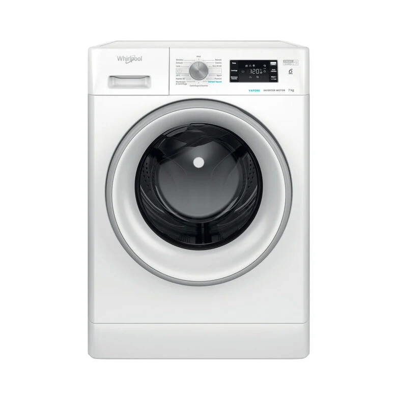 Whirlpool FFB 7469 SV IT Lavatrice A Libera Installazione 7 Kg, 1400 Giri, Motore Inverter, Refresh Vapore, Freshcare+, Tecnologia 6° Senso, Classe A, Bianco