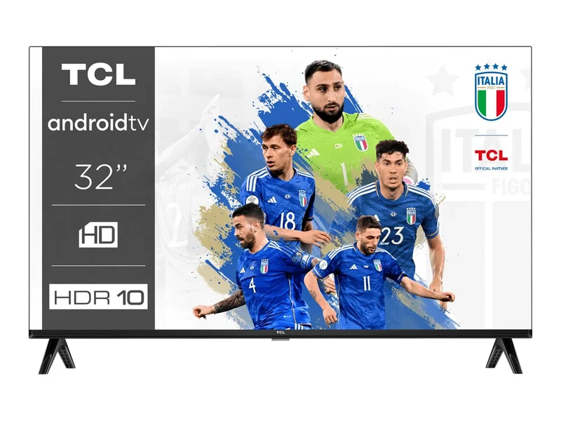 TCL S54 Smart TV Led 32" 1080P Full HD Wi-Fi HDR-10 Nero Android TV 32S5400A