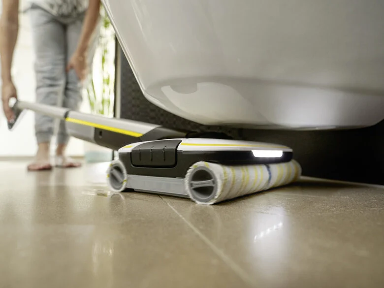 Kärcher FC 7 SIGNATURE LINE Scopa elettrica Batteria Bagnato Senza sacchetto Nero, Bianco, Giallo 2,85 Ah