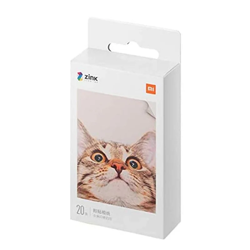 Xiaomi Carta fotografica Portatile per Stampante (20 Fogli) Alta Qualità 5x7.6cm