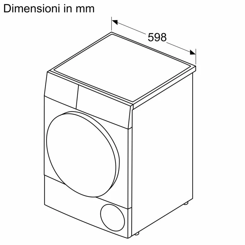 Bosch Serie 6 WQG243D6IT asciugatrice Libera installazione Caricamento frontale 9 kg Bianco