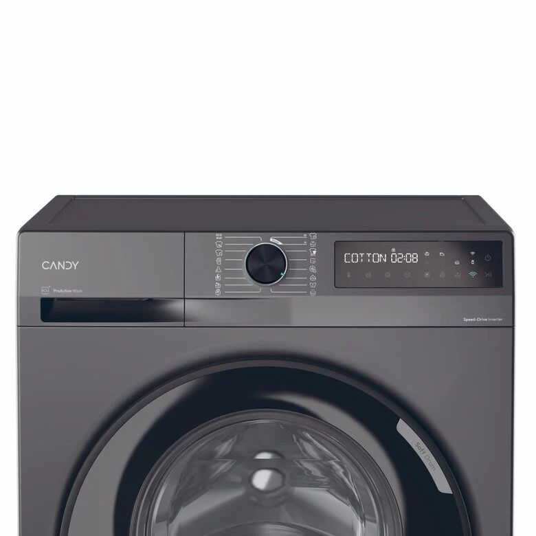 Candy BR 48B6G-S ProWash 500 Lavatrice A Libera Installazione 8 Kg, 1400 Giri, Classe A, Proactive Wash, Antracite