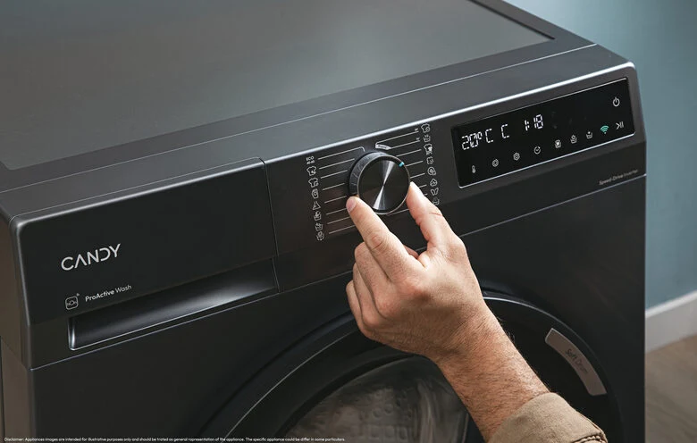 Candy BR 48B6G-S ProWash 500 Lavatrice A Libera Installazione 8 Kg, 1400 Giri, Classe A, Proactive Wash, Antracite