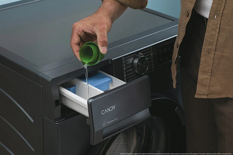 Candy BR 48B6G-S ProWash 500 Lavatrice A Libera Installazione 8 Kg, 1400 Giri, Classe A, Proactive Wash, Antracite