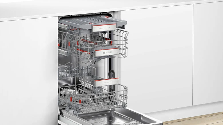 Bosch Serie 6 SPV6YMX08E Lavastoviglie da incasso a scomparsa totale 45 cm Classe B