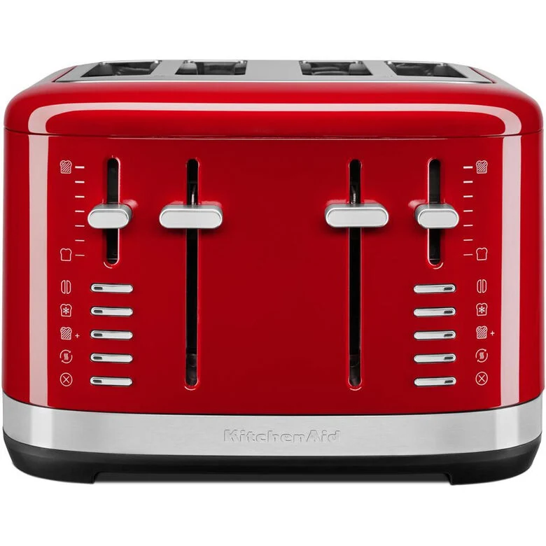 KitchenAid 5KMT4109EER Tostapane 4 fetta/e 1640 W Rosso, Acciaio inox