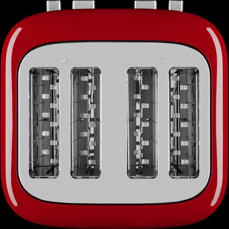 KitchenAid 5KMT4109EER Tostapane 4 fetta/e 1640 W Rosso, Acciaio inox