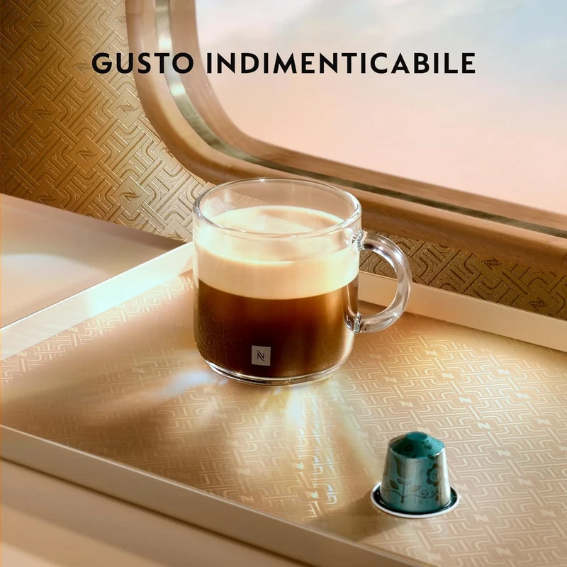 De'Longhi Inissia XN1005 Macchina da Caffè Espresso Regolabile a Capsule Nespresso - Rosso (Ruby Red)