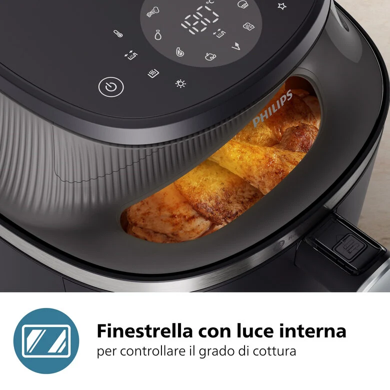 Philips 3000 series NA332/00 Airfryer 6.2L, Friggitrice ad aria 16 in 1 App ricettario