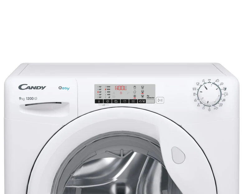 Candy EY294DWM5/1-S Easy Lavatrice Libera Installazione 9 Kg, 1200 Giri, Tecnologia Smart Touch, Classe A, Bianco