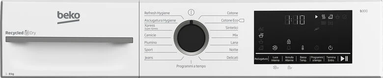 Beko MWBMT481BI: Asciugatrice 8kg, Classe A+++