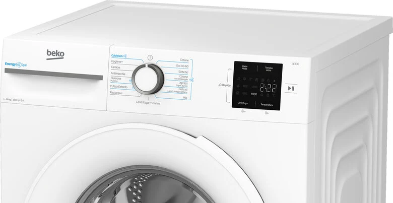 Beko BMWU31021W B300 Lavatrice A Libera Installazione 10 Kg, 1200 Giri, EnergySpin, AutoClean, Classe A, Bianco