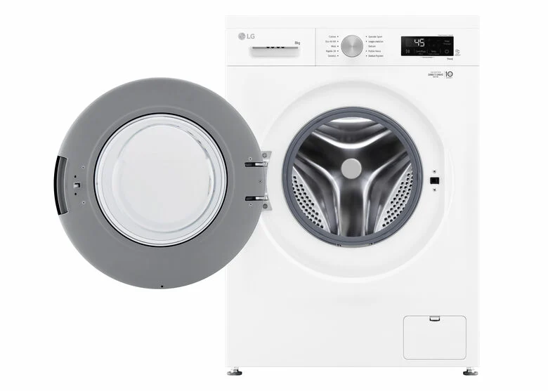 LG F4NX1008NWK Serie X1 Lavatrice Smart A Libera Installazione 8 Kg, 1400 Giri, Allergy Care, Direct Drive, Wi-Fi, Sistema 6 Motion, Classe A, Bianco