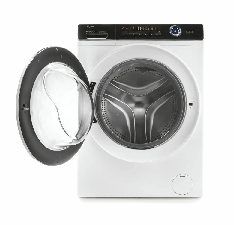 Haier HW150-BP14986EIT SuperDrum Serie 7 Lavatrice A Libera Installazione 15 Kg, 1400 Giri, Smart Dual Spray, AI Power Drive Inverter Motor, Classe A, Bianco