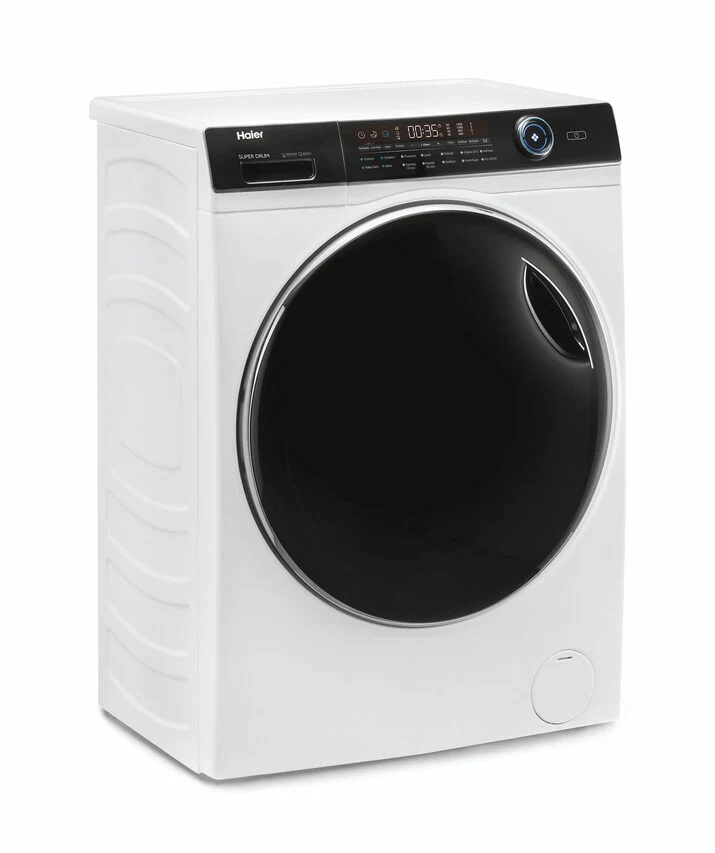 Haier HW150-BP14986EIT SuperDrum Serie 7 Lavatrice A Libera Installazione 15 Kg, 1400 Giri, Smart Dual Spray, AI Power Drive Inverter Motor, Classe A, Bianco