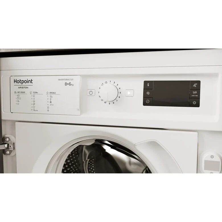 Hotpoint BI WDHG 861484 EU lavasciuga Da incasso Caricamento frontale Bianco D