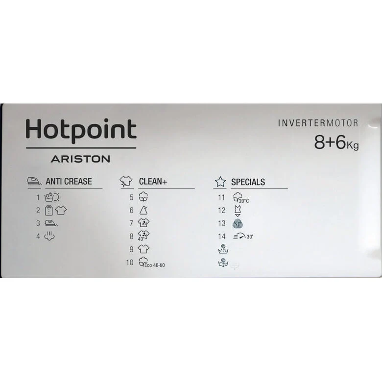 Hotpoint Ariston Lavasciuga da incasso BI WDHG 861485 EU