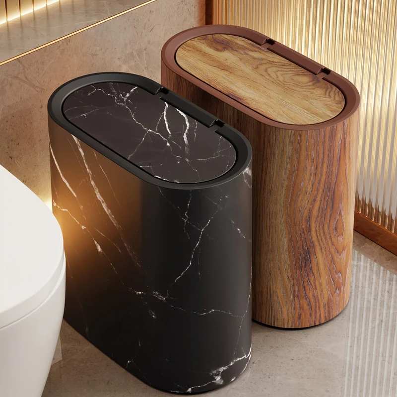 Poubelle Design en Marbre Pour Cuisine et Salle de Bain