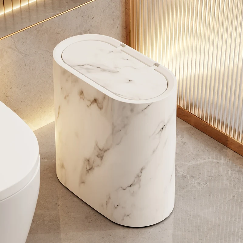 Poubelle Design en Marbre Pour Cuisine et Salle de Bain