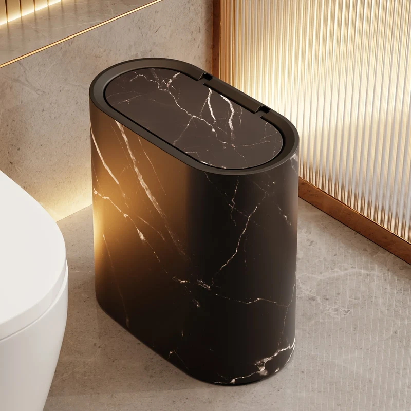 Poubelle Design en Marbre Pour Cuisine et Salle de Bain