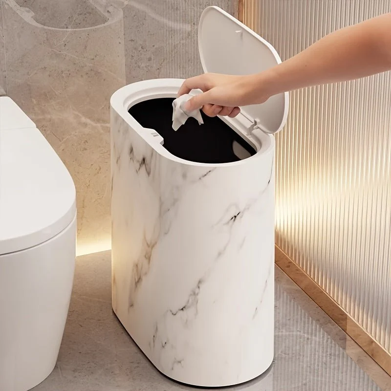 Poubelle Design en Marbre Pour Cuisine et Salle de Bain