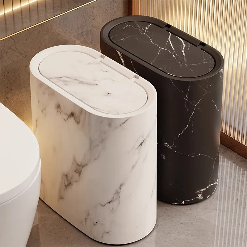 Poubelle Design en Marbre Pour Cuisine et Salle de Bain