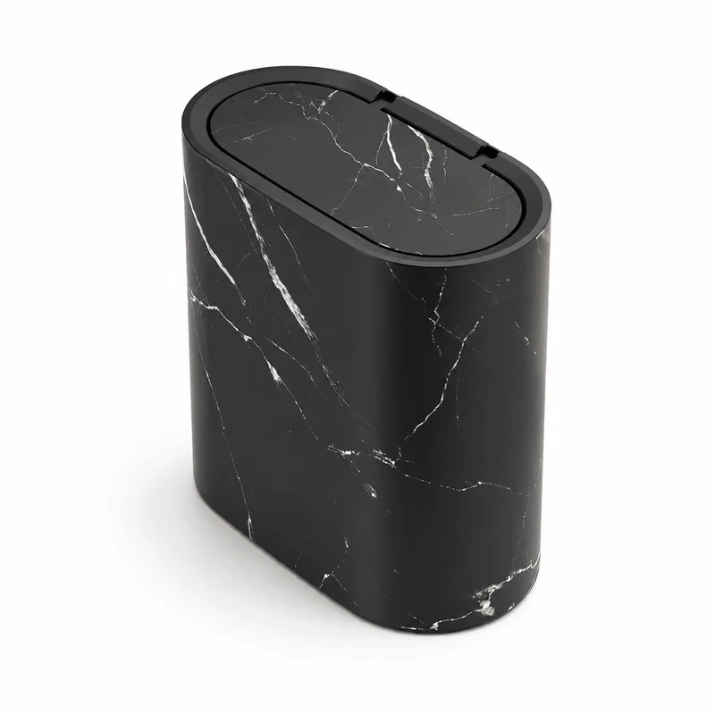 Poubelle Design en Marbre Pour Cuisine et Salle de Bain