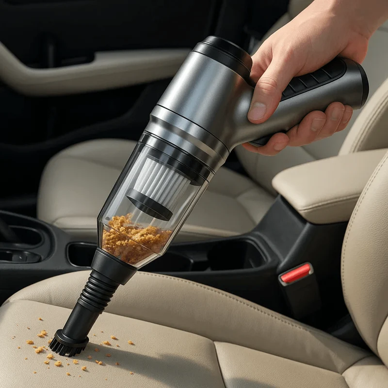Aspirateur Voiture Sans Fil Puissant 95 000 PA - Compact & Portable