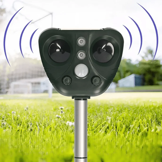 Répulsif à Oiseaux Ultrasonique Solaire - Protection Jardin Efficace
