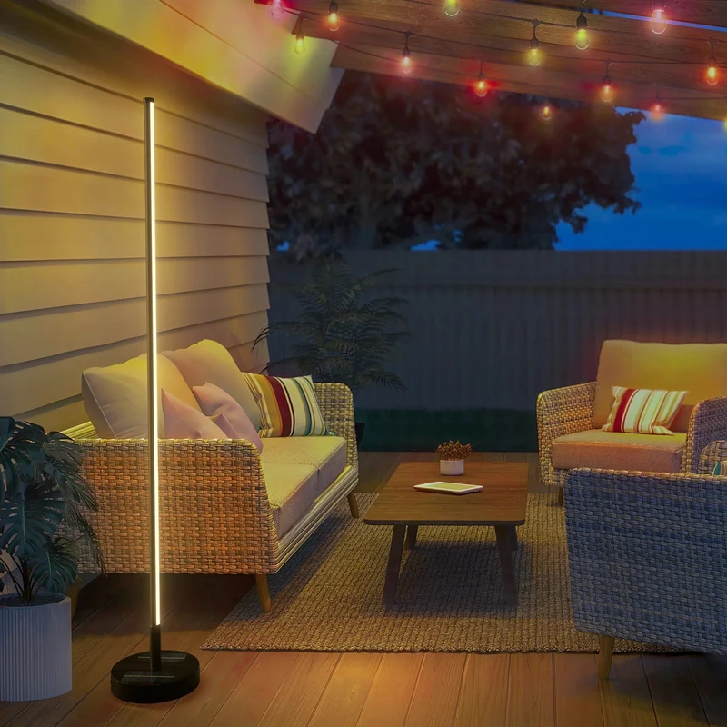 Lampadaire Extérieur Moderne avec Chargement Solaire