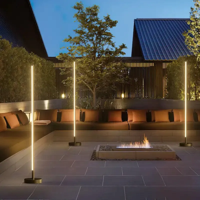 Lampadaire Extérieur Moderne avec Chargement Solaire