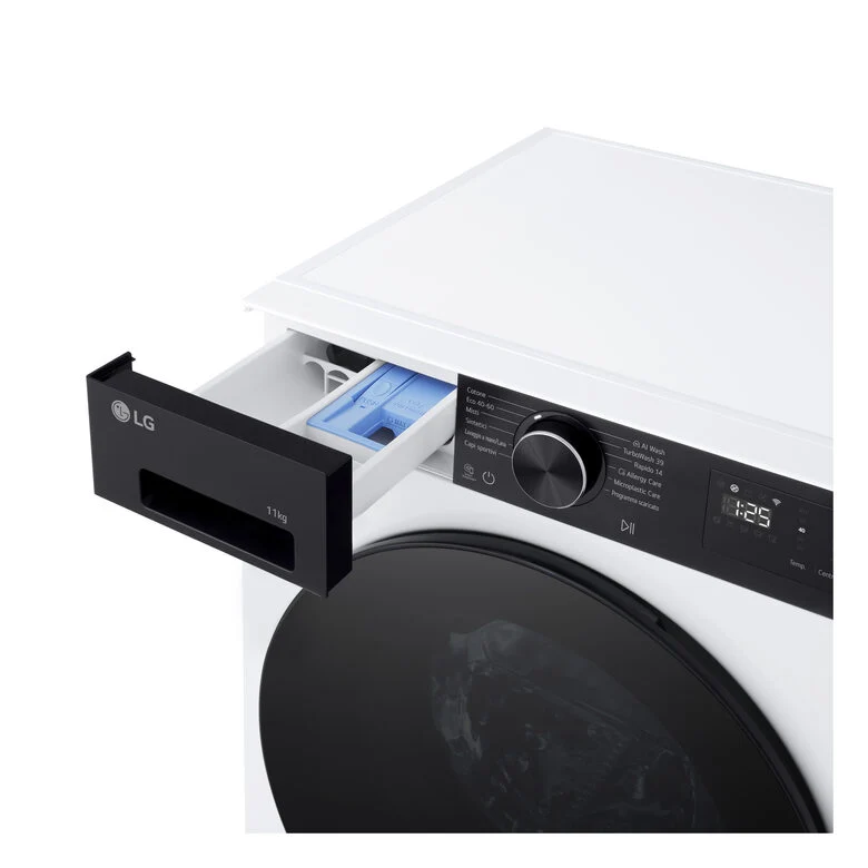 LG F4NX5011TKB Lavatrice Intelligente 11 kg Classe A-40% Bianco/Nero
