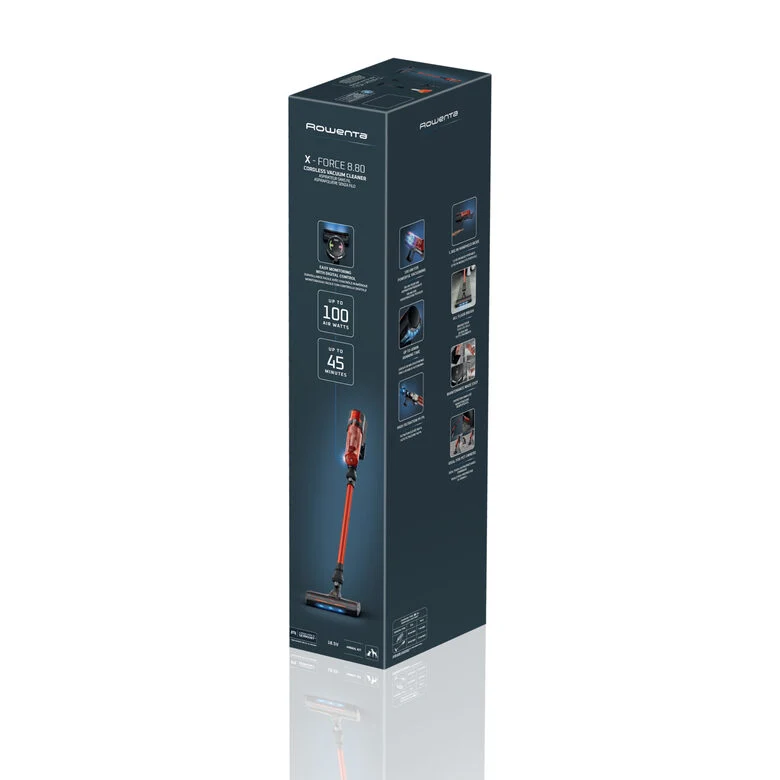 Rowenta X-FORCE 8.80, Aspirapolvere Senza Filo, 100 AW, Modello Animal Care, RH1872
