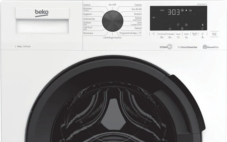 Beko Lavatrice a Vapore WUX81436AI-IT, 8 kg, 1400 giri/min