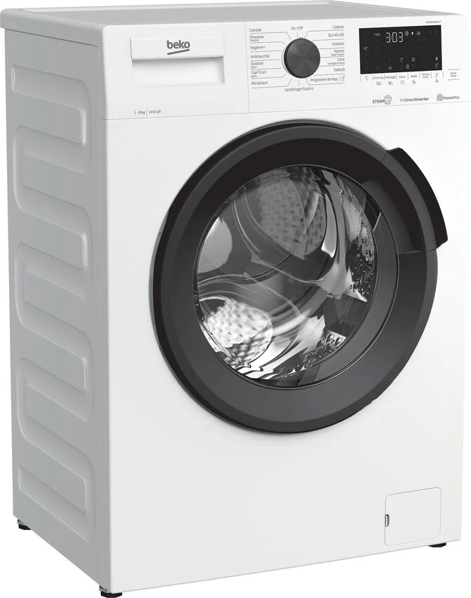 Beko Lavatrice a Vapore WUX81436AI-IT, 8 kg, 1400 giri/min