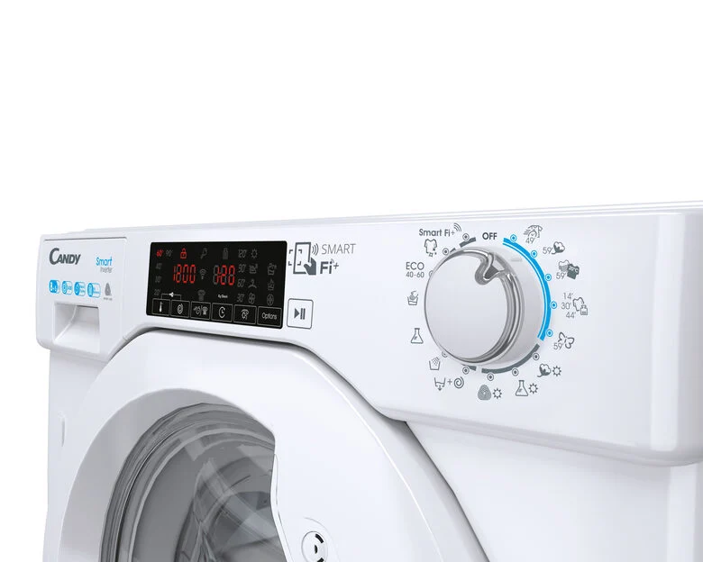 Candy Smart Inverter CBDO485TWME/1-S lavasciuga Da incasso Caricamento frontale Bianco D