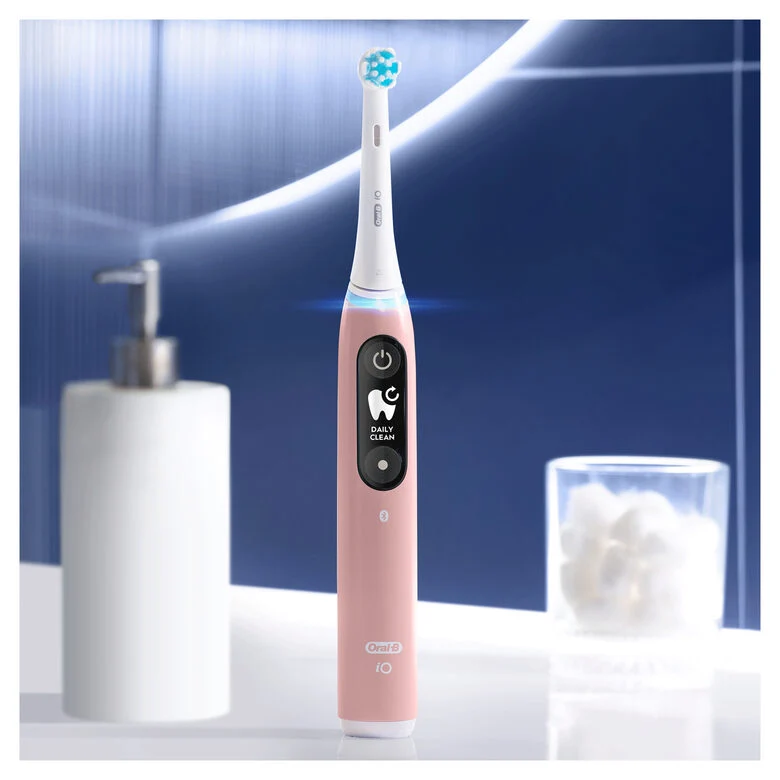 Oral-B iO 80351526 spazzolino elettrico Adulto Spazzolino a vibrazione Rosa, Sabbia