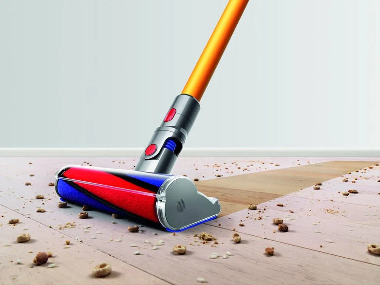 Dyson V8 Absolute + Grigio, Nichel, Giallo Senza sacchetto