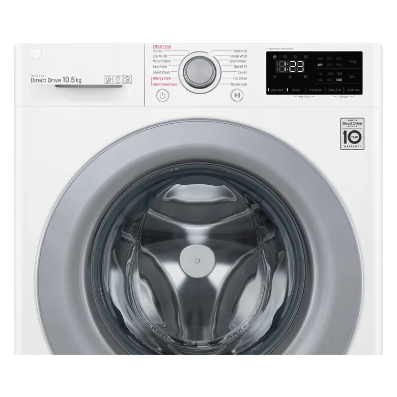 LG F4WV310S4E Lavatrice Intelligente AIDD 10,5kg Vapore 1400 Giri/min Carica frontale Classe B