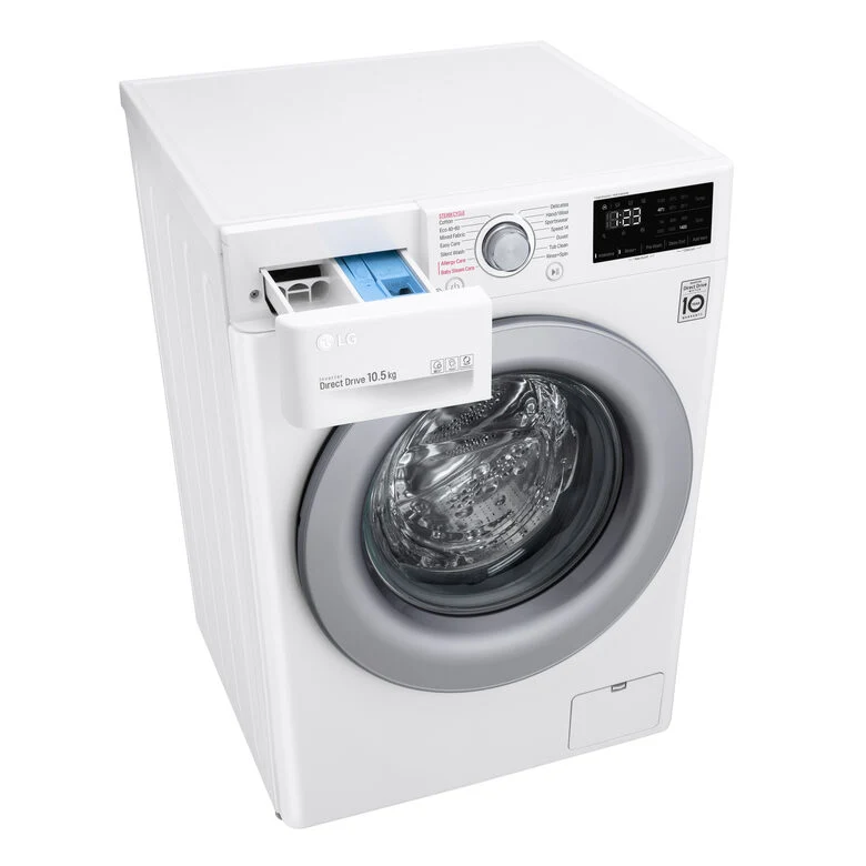 LG F4WV310S4E Lavatrice Intelligente AIDD 10,5kg Vapore 1400 Giri/min Carica frontale Classe B
