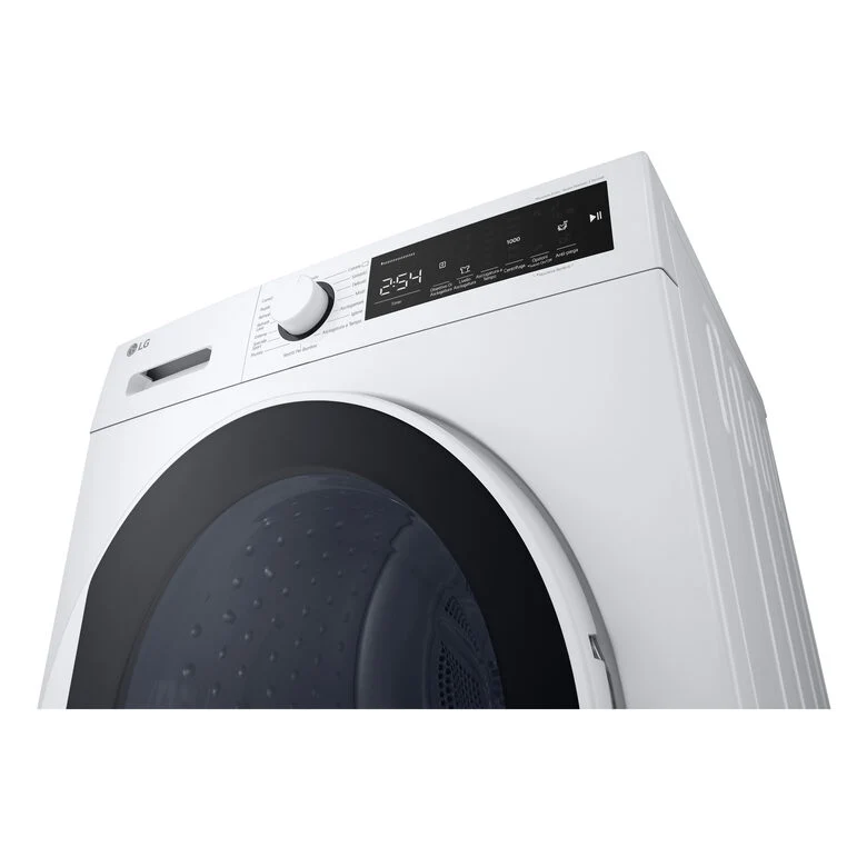 LG Asciugatrice RH80M3AV6R Capacità 8Kg, Classe A++, Tecnologia a Pompa di Calore