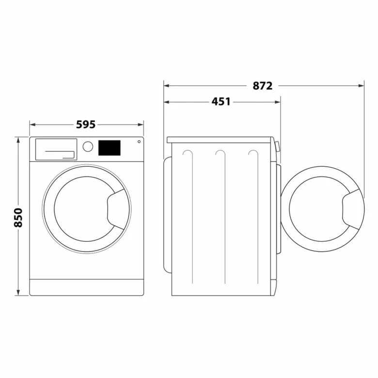 Whirlpool WSB 725 D IT Lavatrice Slim A Libera Installazione 7 Kg, 1200 Giri, Tecnologia 6° Senso, Igiene Vapore, Refresh Vapore, Classe B, Bianco