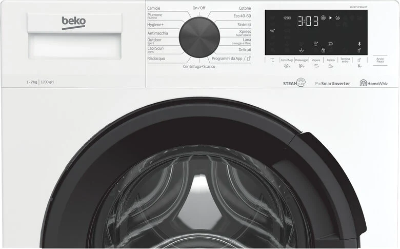 Beko Lavatrice a Vapore WUX71236AI-IT 7 kg D 1200 giri/min